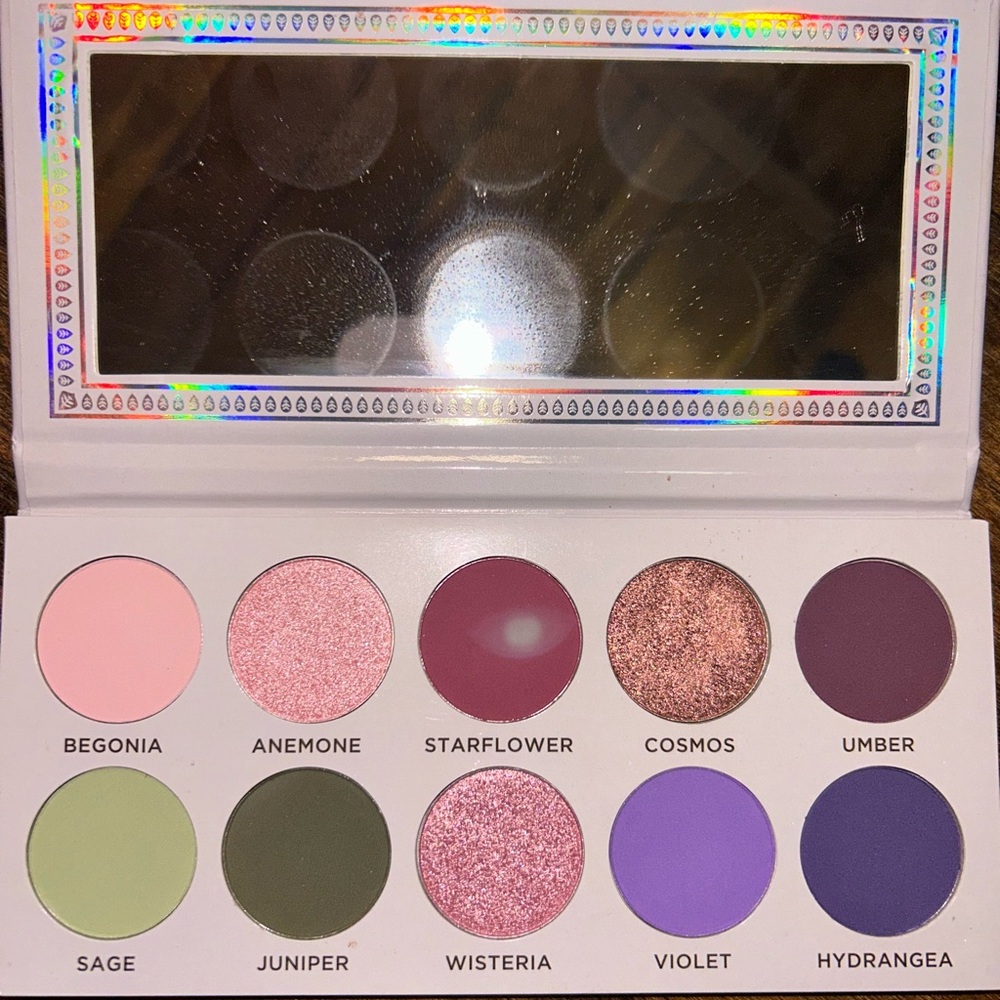 Ace Beaute Pink and Purple Eyeshadow Palette Vibrant Shades